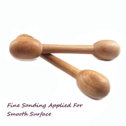 carvenation CarveNation™ Neem Wood Dumb Bell Teether | Tender Dumbbell Shape Wood Teethers | Ayurvedic Beneficial Neem Baby Gum Soothers | Beautiful Chewbies for Toddlers (Set of 2) image 3