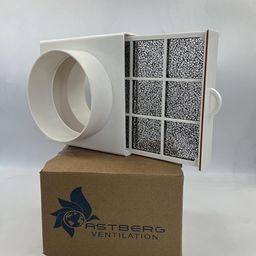 Astberg ABS Pre Filter/Pipe Filter/Carbon Pipe Filter/Fresh air Filter/Inline Duct Ventilation System accessory (100mm/4") image 1