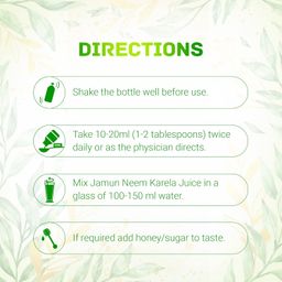 Dabur Jamun Neem Karela Juice - 1L | Helps Control Blood Sugar Level & Reduces Bad Cholesterol | Good for Metabolic & Digestive Health | Ayurvedic Health Juice For Diabetic Care image 5