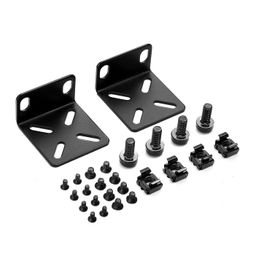 Rack Mount Kit 19 inch Adjustable Switch Rack Ears Compatible for Most Buffalo Tech, Cisco, NETGEAR,Dell, D-Link, Linksys and TRENDnet Products image 1