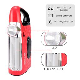 IBELL El8428Sl 2-in-1 Emergency Light, High Lumen Rechargeable with Flashlight/Torch, 15W Led Hand Lamp, 3 Light Modes (Red) image 2