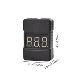 1-8S Battery Tester RC Spare Parts Digital Display 2 in 1 RC Battery Checker image 2