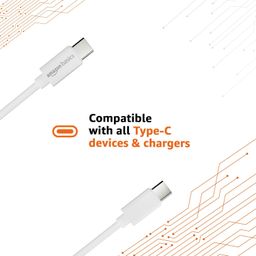 amazon basics Type-C to Type-C 45W Fast Charging and 480 Mbps Data Sync Cable (1.2 M) image 3