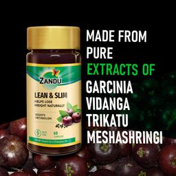 Zandu Lean & Slim | Enriched With The Goodness Of 6 Herbs To Help You In Weight Loss Journey | Acts As A Metabolism Booster & Supports Weight Management, (60 Caps), Pack of 1 image 2
