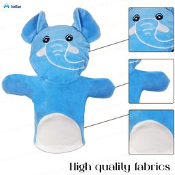 FunBlast Hand Puppets for Kids - Soft Puppets, Story Telling Puppet Toy, Plush Animals Puppet, Fun Play Learning Toys - Multicolor (Elephant) image 4