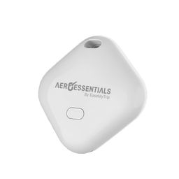 Aeroessentials AeroTag Bluetooth Item Tracker – Apple Find My Compatible, UWB Precision Finding, 1-Year Battery, Built-in Sound Alert, CR2032 Powered – White image 1