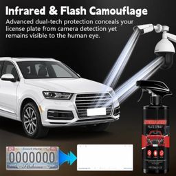 Finzatik 120ML Invisible Licence Plate Sprayer, Invisible Number Plate Stickers, Hide Number Plate, Long Lasting Protection Sprayer for Invisible Number Plates, Number Plate Spray for Speed Cameras image 2