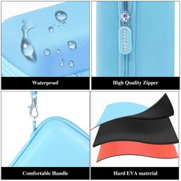 Leayjeen Storage Case Compatible with 3Doodler Start+ Essentialsfor 3D Pen Set for Kids, Fit for 3D Printing Pen Carrying case(Case Only)-Blue image 3
