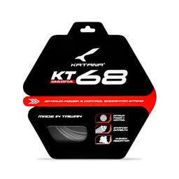 Katana KT-68 Strings 0.66mm | Durability High | Optimum Power & Control Badminton Strings | Available in 5 Different Color (Pack of 2) Black image 1
