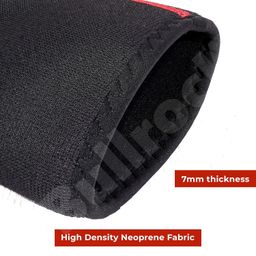 BullrocK Powerlifting Knee Sleeves | Thick Neoprene Sleeve for Powerlifting Squats | 7MM Powerlifting Knee Sleeves (M) image 3