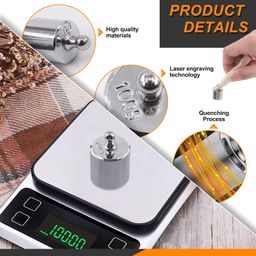 Rustark Precision Calibration Weight Set for Digital Balance Scale, Jewellery Scale (200g Set (Gram)) image 4