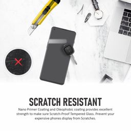 supcares Military-Grade Gorilla Tempered Glass Screen Protector for OnePlus Nord 2, Nord 2T and Nord CE (6.43 Inch) With Installation Kit | Edge to Edge Coverage | Black image 5