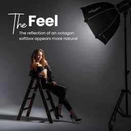 digitek Digitek® (DSB-65 Bowens) Portable Bowens Octagon Softbox with Double Diffuser Cloth, Compatible with All Bowens Mounts, Easy Install/Detach, Includes Carry Bag, for Studio Flashes & Continuous Light image 3