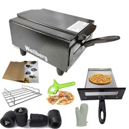 Wellberg Electric Tandoor & Grill Barbeque For Naan & Roti Medium Size Electric Tandoor with 4 skewers, 1 Grill, 1 Magic Cloth, 1 GLove 4 Rubber Legs, 1 Handle, 1 Recipe Book, 1 Pizza Cutter image 1