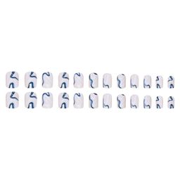 Buddy Jelly Trends Premium Designer 24pcs Stick-on Nails set, with Easy Glue Tab application, Nails are Reusable & Unbreakable (W1322) image 4