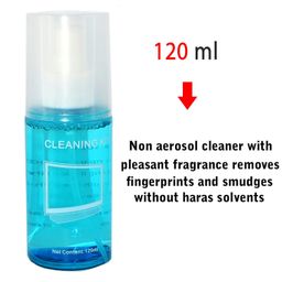 RiaTech 2 in 1 Professional Screen Cleaning Kit (120ML) for Laptops,Mobiles,iPhone,Tablet,OLED,LED,LCD,Computers (Includes: Cleaning Solution, Plush Microfiber Cloth) - Pack of 2 image 3