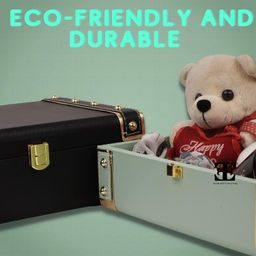 each and everything India Tradition Classic Rectangular Decorative Trunk Box (10x7x3.5 in) for Gifting and Storage (Black) image 5