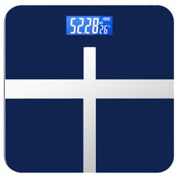 PRIME PICK Sapphire Digital Body Weight Scale – Smart Weighing Machine with LCD Display, Auto-Off, Temperature & Power Indicator, 180kg Capacity, Tempered Glass Design image 1