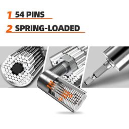 tcco enterprise Universal Wrench Socket Tools Multi-Size in One Self Adjustable for Regularity or Irregularity Screw Improvement & Joint for Electric Drill, Flat, Fixed Square and Hex image 4