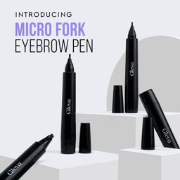 Gleva Eyebrow Pen with a 4 Micro-Fork Tip Applicator Creates Flawless Natural Looking Brows, Based on Clear Eyebrow Microblading Pen Waterproof, Long-Lasting, Sweat Resistant (Black) image 5