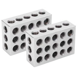 2 Pairs 1 2 3 Blocks, 23 Hole Matched, Versatile Thread Options, High Precision Tool Steel Top Choice for Precision Machining] image 4