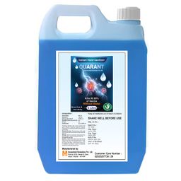 QUARANT 80% Alcohol Based Instant Hand Sanitizer Refill Pack, Kills 99.9% Germs, WHO Recommended Formula & FDA Approved, 5 Litres image 1