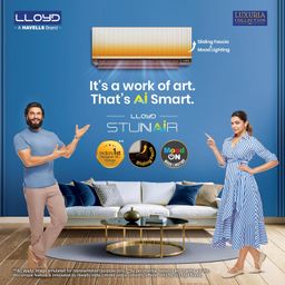 Lloyd Stunnair 1.5 Ton 5 Star Wi-Fi Inverter Split AC (6 in 1 Expandable, Mood Lighting, In-Built Air Purifier, Direct Voice Command, Copper, Beige & Cocoa, New Launch GLS19V5KOOQZ) image 4