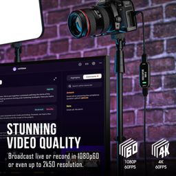 DigitPro Cam Link 4K External Camera Capture Card 2K50/1080p60 for Streaming and Recording via DSLR Camcorder Actioncam for Video Conferencing Live Streaming Gaming on OBS/Zoom image 3