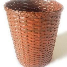 Sonas Creation Paperus, Light Brown, Open-top Dustbin, Waste Basket, Paper Bin, Trash Can, Storage Basket, Standard Size 10 Liter, 11 inch Tall Eco-Friendly, Handmade, of Paper Ropes image 1