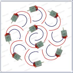 pgsa2z PGSA2Z® 10 Pieces DC Toy Motor High-Speed 3V to 6V for Electronics Project & Toys and RC Cars Use image 1
