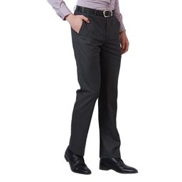 park avenue Men's Polyviscose Blend Pick-A-Pick Pattern Smart Fit Flat Front Formal Trouser image 2