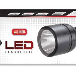 GLOBEAM GL-62 LED Torch LED Flashlight Operate with 3 AA Size Battery (Battery are Included) image 2