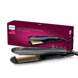 Philips BHS736/00 Kerashine Titanium Wide Plate Straightener with SilkProtect Technology. Straighten, curl, with Instant Shine for Thick Long Hair image 1