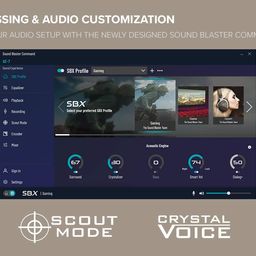 Creative Sound Blaster AE-7 Hi-Res Internal PCIe Sound Card, Quad-Core Processor, 127dB DNR ESS SABRE-class 9018 DAC, Xamp Discrete Custom Bi-amp, Discrete 5.1/Virtual 7.1, Dolby, DTS Encoding (Black and Gray) image 5