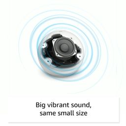 Amazon Echo Dot (5th Gen) | Smart speaker with Bigger sound, Motion Detection, Temperature Sensor, Alexa and Bluetooth| White image 3