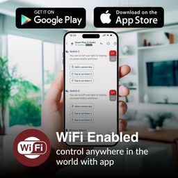 amonics Amonics® Smart WiFi Plug Dual Node - Up to 400W per Plug, Compact & Hub-Free, App Controlled, Works with Alexa & Google Home - Voice Enabled Smart Home Socket (White) image 2