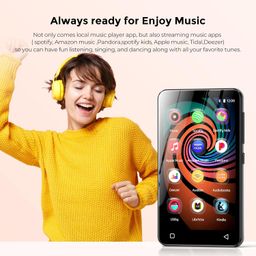 160GB MP3 Player with Bluetooth and WiFi, innioasis Music Player with Spotify,Pandora,Amazon Music,4" Touch Screen Android MP4 MP3 Player for Kids with Libby,Audible,Spotify Kids (Black) image 2