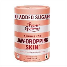 Power Gummies Jaw Dropping Skin with Vitamin C & Collagen Builder Now with 0 Added Sugar|60 Gummies, 1 count, 60 servings image 1