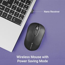 ZEBRONICS Dash Pro 2.4GHz Wireless Mouse, Upto 1600 DPI, 3 Level DPI, High Precision, Power Saving Mode, Comfortable & Lightweight, for Mac | Laptop | Computer (Black) image 2