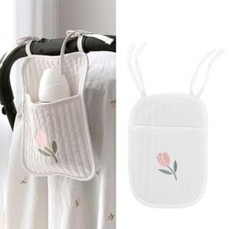 meiyya Crib Accessories, Convenient Practical Diaper Organizer Cute Patterns for Wall for Tables for Strollers(#1) image 2