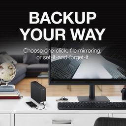 Seagate One Touch Hub 4TB Desktop External HDD – USB-C & USB 3.0 Port, with 3 yr Data Recovery Services, for Computer PC Laptop Mac, 6 Months Dropbox Backup Plan (STLC4000400), Black image 2