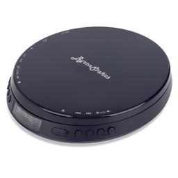 ByronStatics Portable CD Player, Personal Compact Disc Player with Anti-Skip/Anti-Shock, Headphone Jack & LCD Display for Car Use Home Travel, not Rechargeable, Use AA Batteries - Dusk Blue image 1