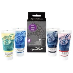 Speedball Basic Block Printing 4 Ink Set image 1