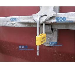raj krishna industries Raj Krishna Industries® Container Padlock Seal, Cargo Padlock Seal & Truck Seal Container Seal Lock Security Padlock Seal |Colour-Yellow |50 PCS| image 5