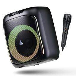 boAt Partypal 185 Speaker with 50 W Signature Sound, Karaoke with Mic, Up to 6 hrs Playtime, TWS Mode, Bluetooth v5.0, AUX Port, & USB Type-C Port(Midnight Black) image 1