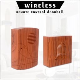 GLUN® Smart Wireless Home Doorbell, Calling Bell for Home and Office Easy Install Battery-Powered Wooden Finish Elegant Design with Upto 100 Meter Range image 2