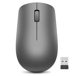 Lenovo 530 Wireless Mouse (Graphite): Ambidextrous, Ergonomic Mouse, Up to 8 Million clicks for Left and Right Buttons, Optical Sensor 1200 DPI, 2.4 GHz Wireless Technology via Nano USB Receiver image 1