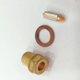 Rx 100 Carburetor Needle Valve Float Pin Float Valve Petrol Overflow Regulator valve RX100, RX 135 image 4