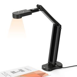 4K USB Document Camera for Teacher, 8MP Webcam & Visualiser for A3 Size with Dual Microphones, 3-Level LED Light, Image Invert, Foldable for Live Demo, Work with Windows, macOS and Chrome OS image 1