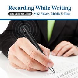 hubotowin Digital Voice Recorder Audio Recorder Tape Recorder Mini Voice Activated Recorder for Lectures, Meeting, Interviews Portable Handheld Recorder with Playback Small Rechargeable Recording Device,Mp3 image 3